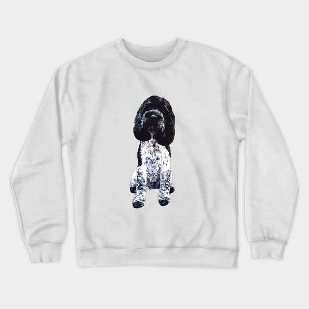 Cockapoo Cockerpoo Blue Roan Crewneck Sweatshirt by ElegantCat